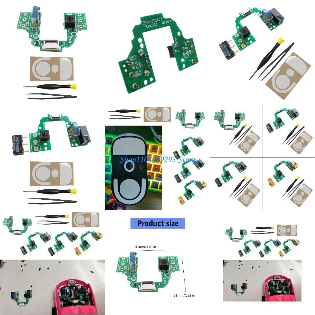 

Y2GD Hot Swap Button Board Mouse Motherboards Tools for GProX Superlight 2 WeldingFree