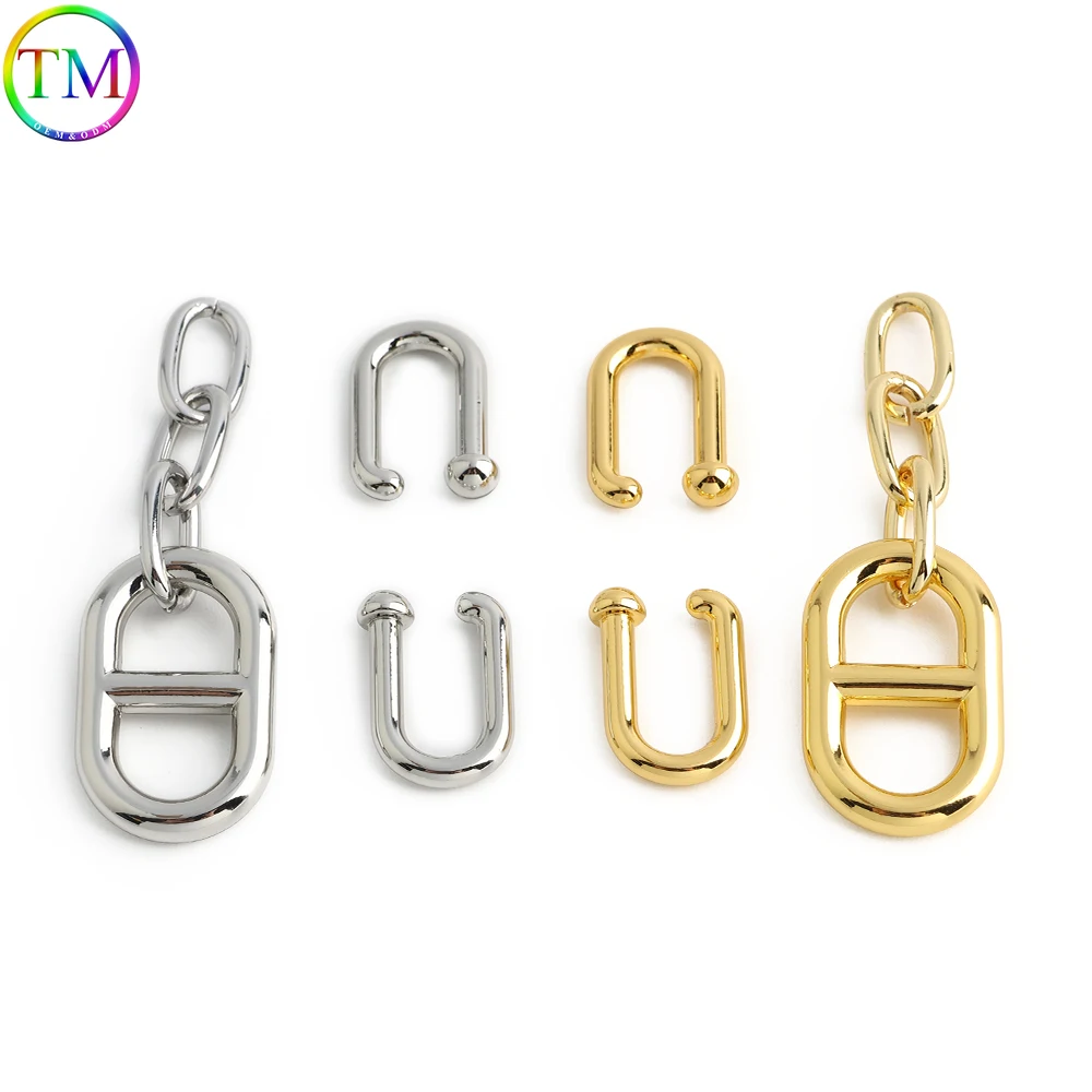 1/5Sets Classic Bag Metal Buckle Set Twist Lock For Backpack Pin Buckle Clasp Handbag Decorative Lock DIY Repair Accessories