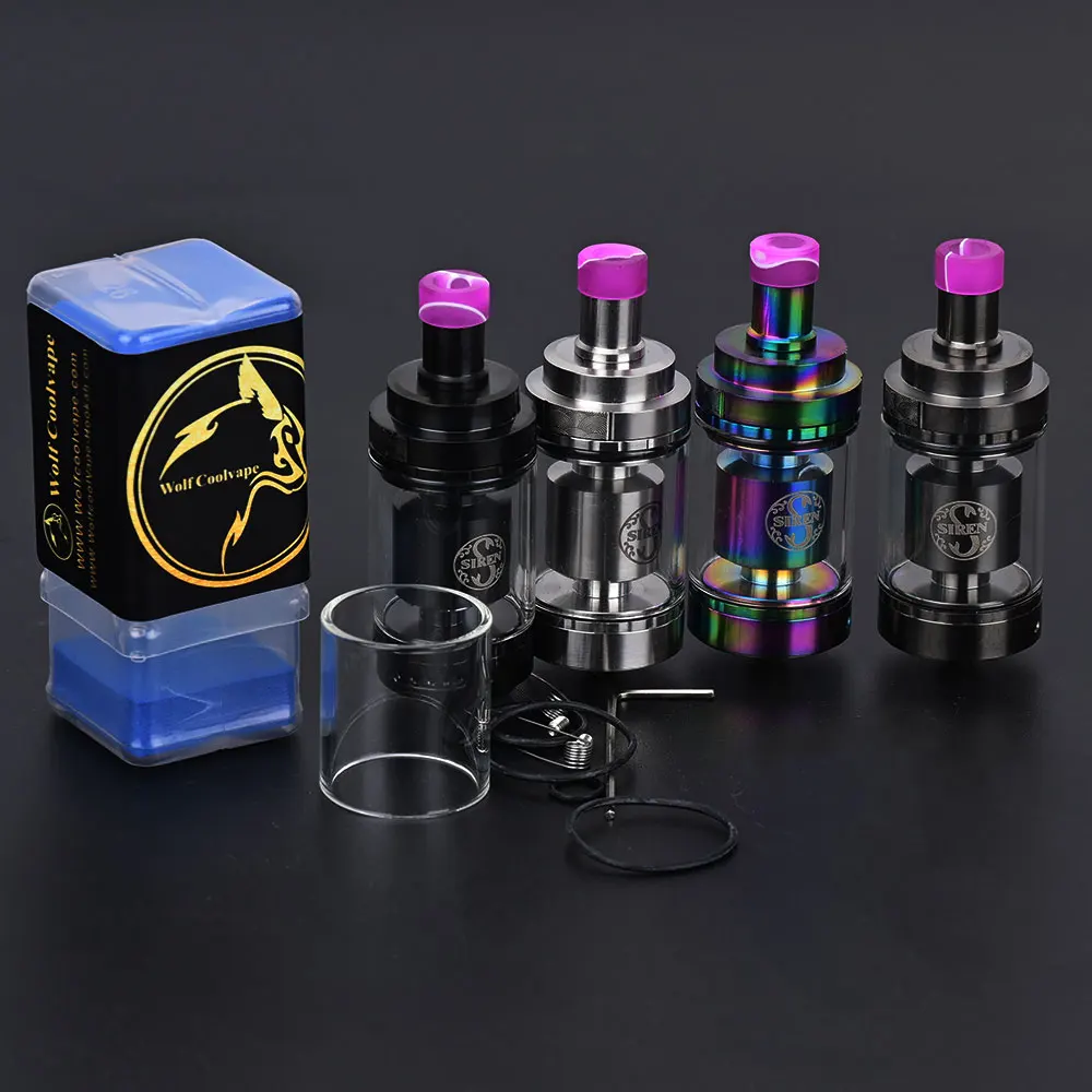 Wolfcoolvape vape Siren v4 tank mtl 24mm rta vape tank atomizer vaporizer for mod - view 3