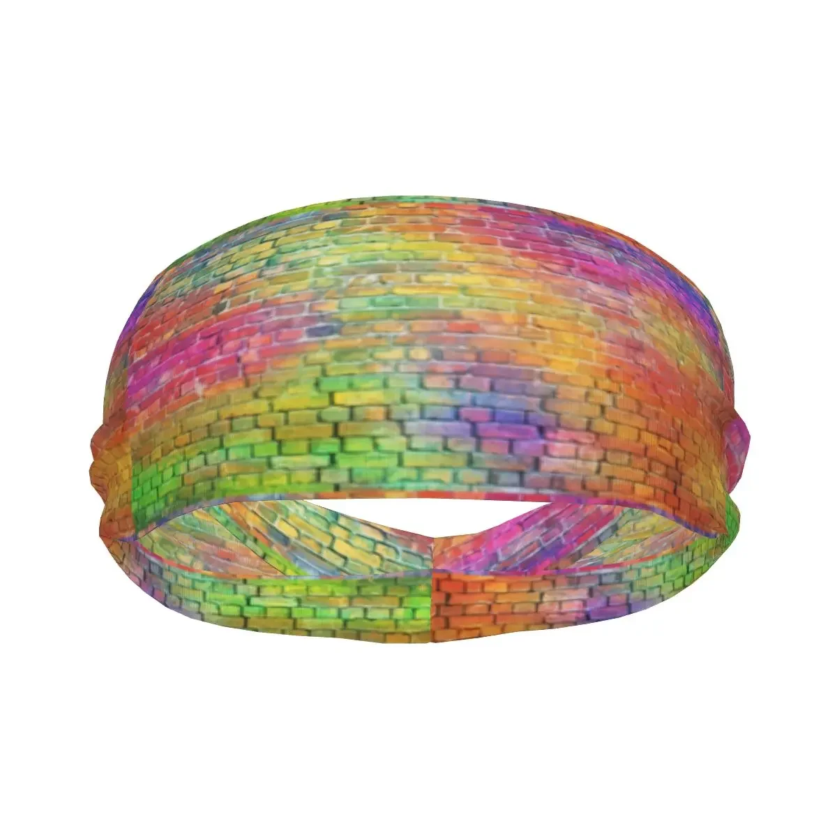 Sports Headband Portable Hair Band Colourful Bricks Hair Wrap Brace Cycling Running Exercising Sweatband