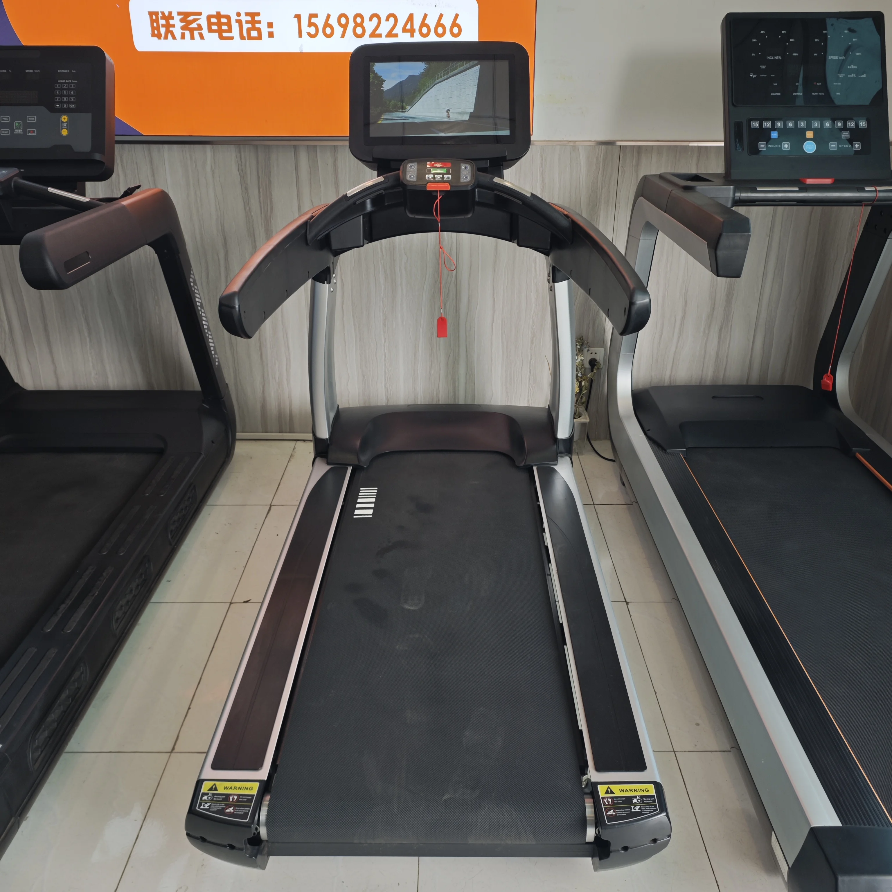&c High Quality Fitness Equipment  Commercial Treadmill Keyboard Without Heart Rate Test