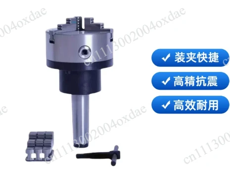 1pcs MT2 MT3 MT4 MT5 Taper Shank Rotary Chuck Flange 3 Jaws 4 Jaws 100mm 125mm 160mm 200mm Jaw Chuck for Grinders and Lathes