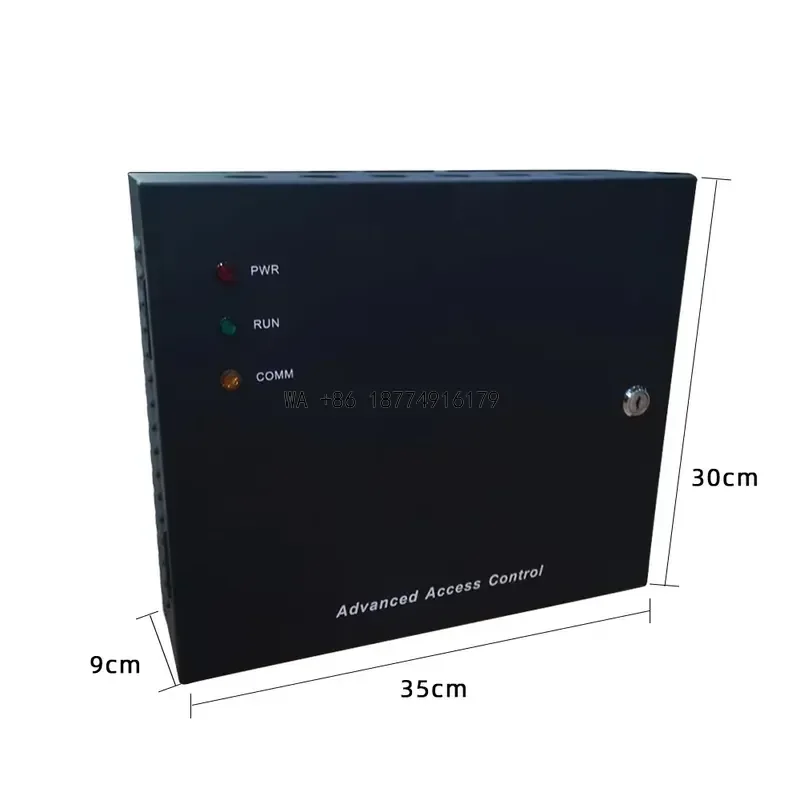 wmwmnu 1/2/4 Door Controller TCP/IP Access Control Panel Board with Back Up battery Function 5A Power Box unit in bio