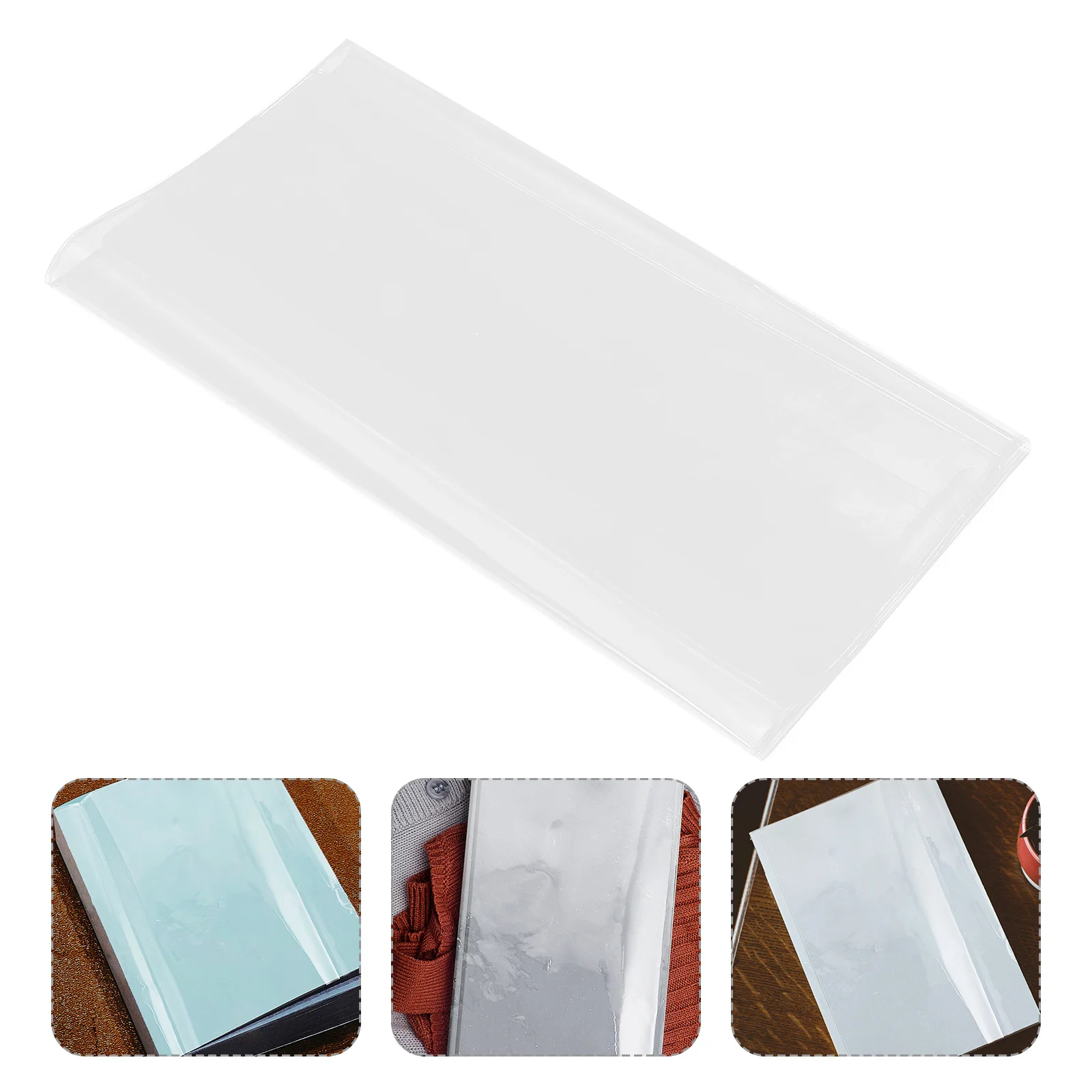 

5pcs 5 Pack Notebook Cover Protective Film Protector Sleeve Protection Clear PVC Covers for Hardcover Textbooks