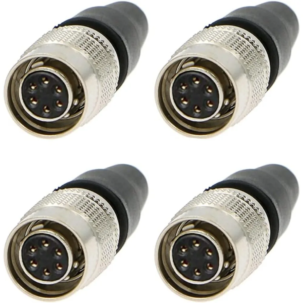 

6-контактный гнездовой разъем Alvins Hirose HR10A-7P-6S, круглая вилка для камеры Basler GIGE AVT CCD (6-контактный, гнездо, 4 шт.)