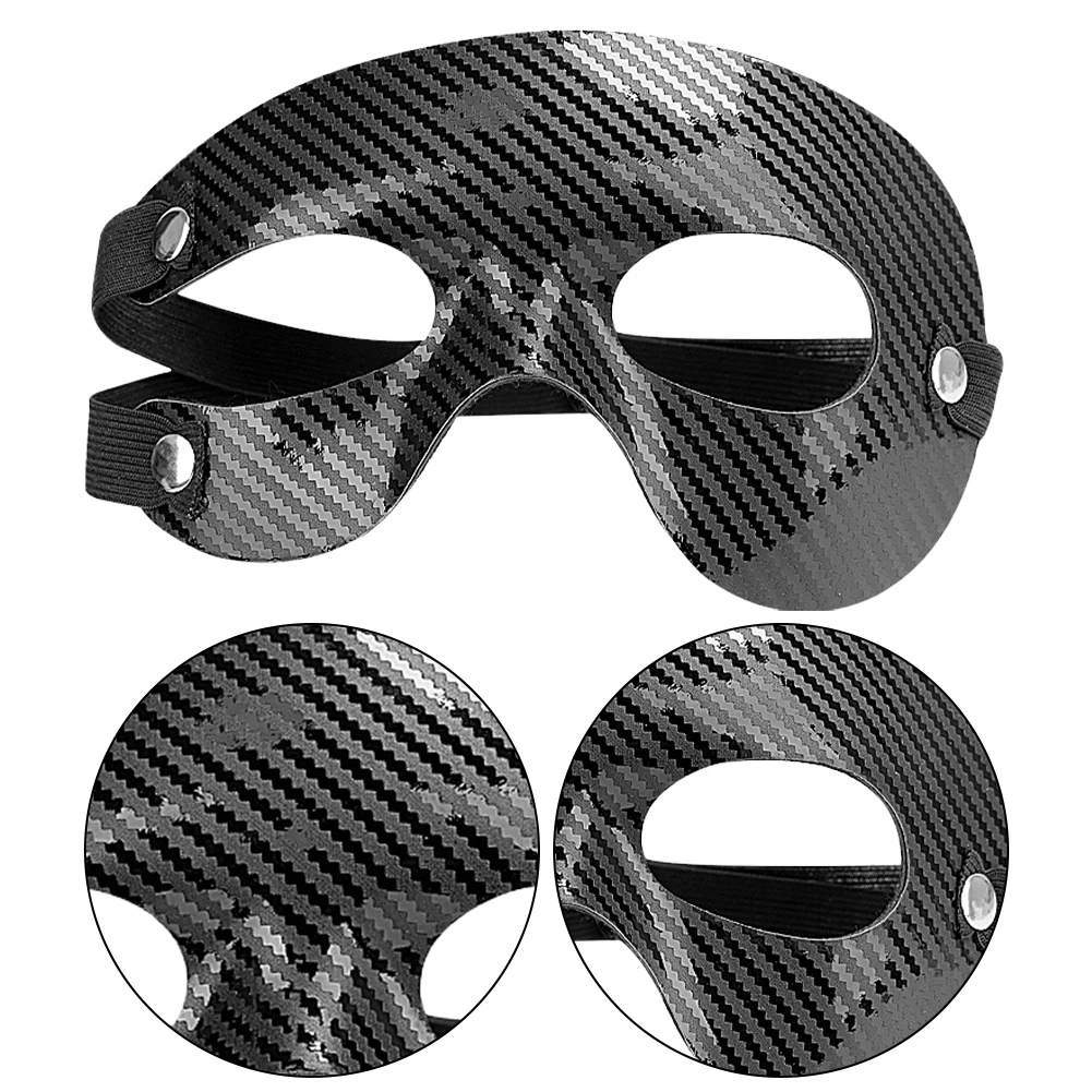 Half Face Sports Face Mask Shatterproof Athletic Facial Cover Protective Basketball Nose Guard Adjustable for Broken Nose