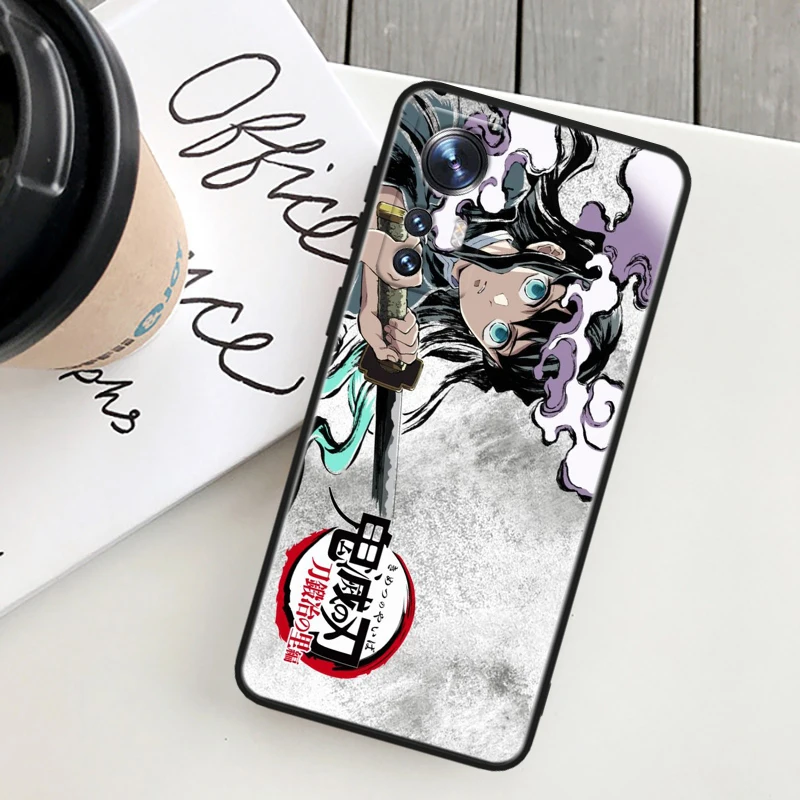 Demon Slayer Anime For Xiaomi Mi 11T 11i 10T 10S Note 10 9T 9SE 8 A3 A2 A1 Pro Lite Black Soft Phone Case Cover