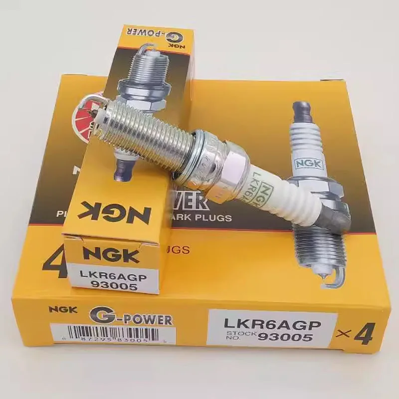 

4Pcs NGK Platinum Spark Plug LKR6AGP 93005 for HYUNDAI SONATA ACCENT ELANTRA I30 ASLAN GENESIS I40 TUCSON SANTA FE VERNA KIA RIO