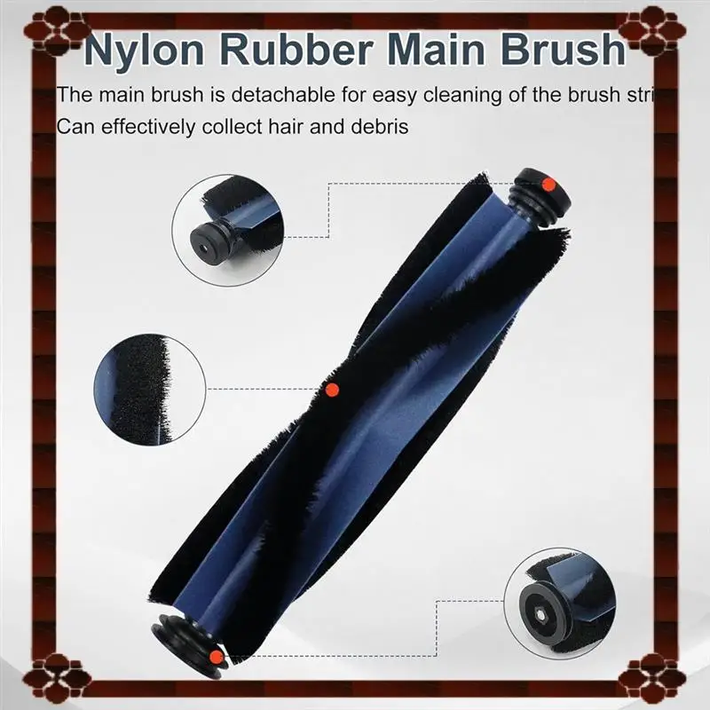 Consegna in 24 ore per accessori di ricambio per aspirapolvere robot Eufy X10 Pro Omni, parti del filtro del sacchetto per la polvere della spazzola laterale della spazzola principale