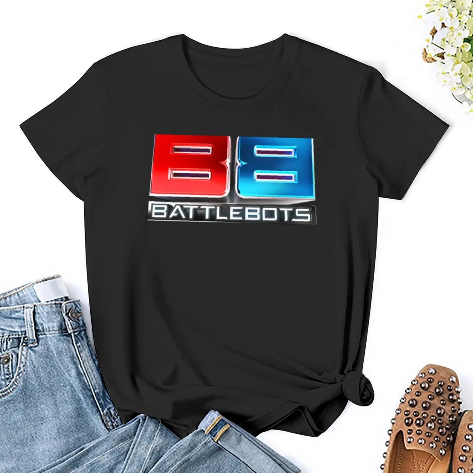 Battlebots T-Shirt lady clothes cute tops Female clothing Blouse Woman clothing