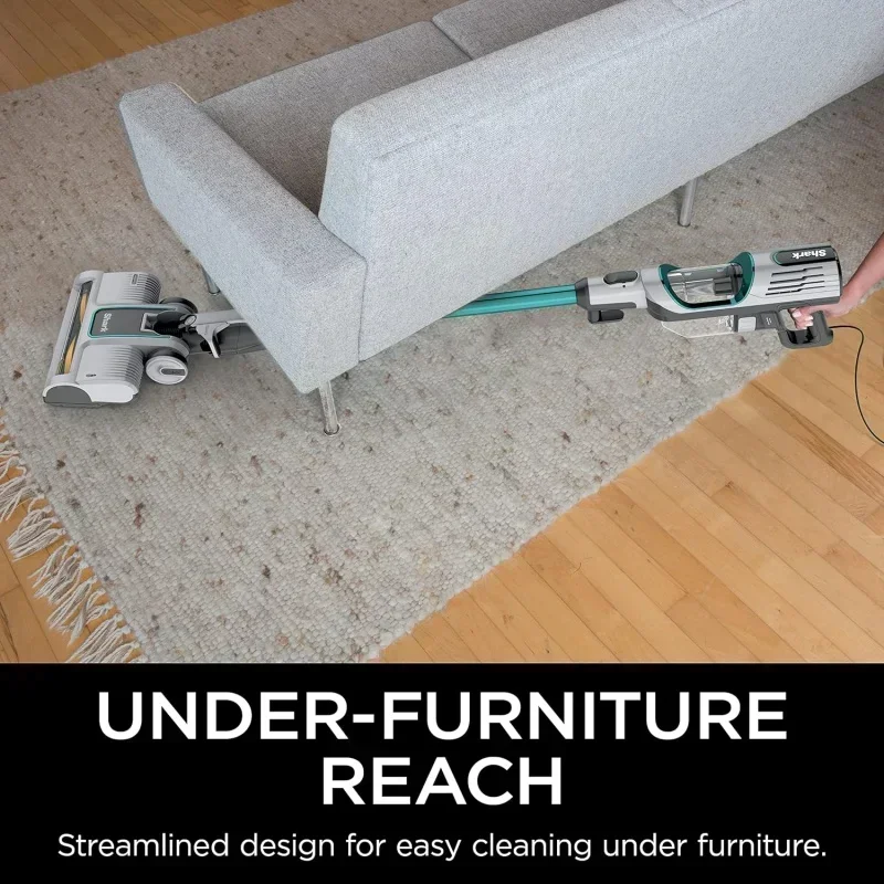 D2BShark HZ251 فرشاة ذاتية التنظيف خفيفة الوزن، مثالية، تتحول إلى مكنسة يدوية، مصابيح أمامية LED، - شق الحيوانات الأليفة & am