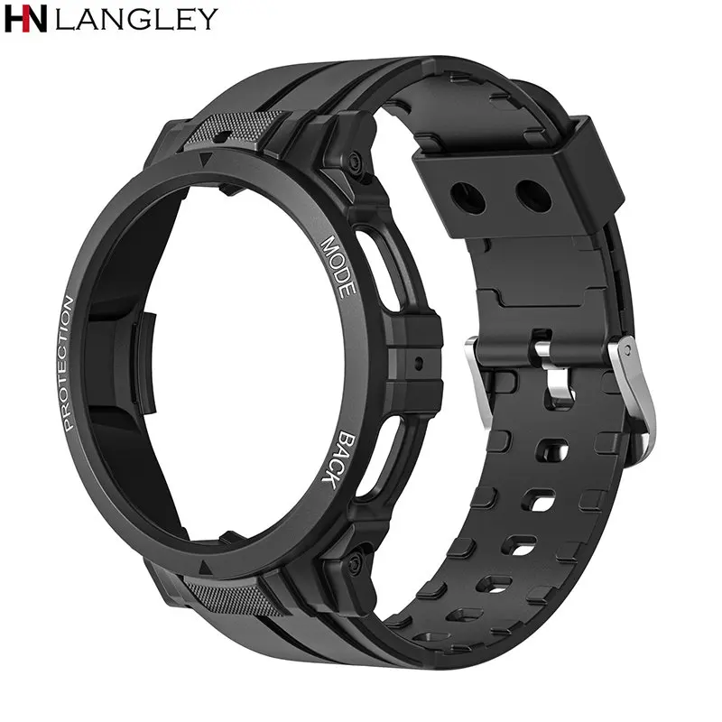 Silicone Strap+Case for Samsung Galaxy Watch 5 Pro 45mm Band Protective Shell Galaxy Watch5/4 40 44mm Sport Bracelet Accessories