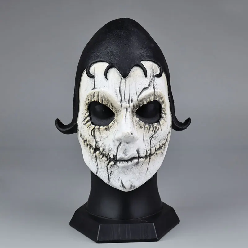 Máscara de Cosplay de TV Wednesday Agnes DeMille, casco de látex de terror para adultos, accesorio de fantasma aterrador para Halloween, actuación de mascarada