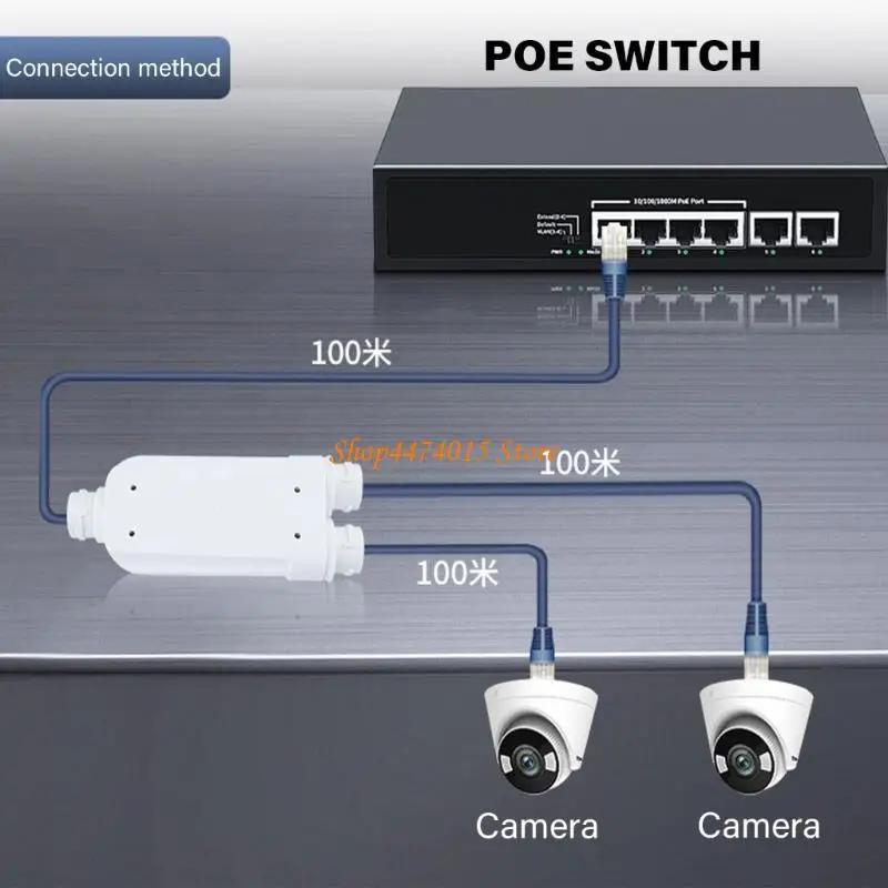 K1AA屋外ポーエクステンダー1 in 2 Out 2ポートIEEE802.3AF/POE防水スプリッター