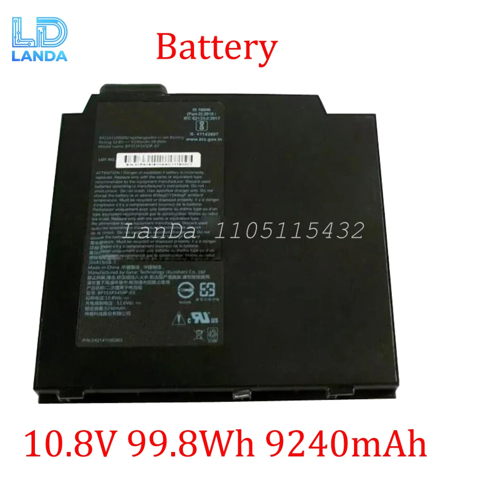 

Laptop Battery For BP3S3P3450P-03 441141100006 10.8V 99.8Wh 9240mAh Black New