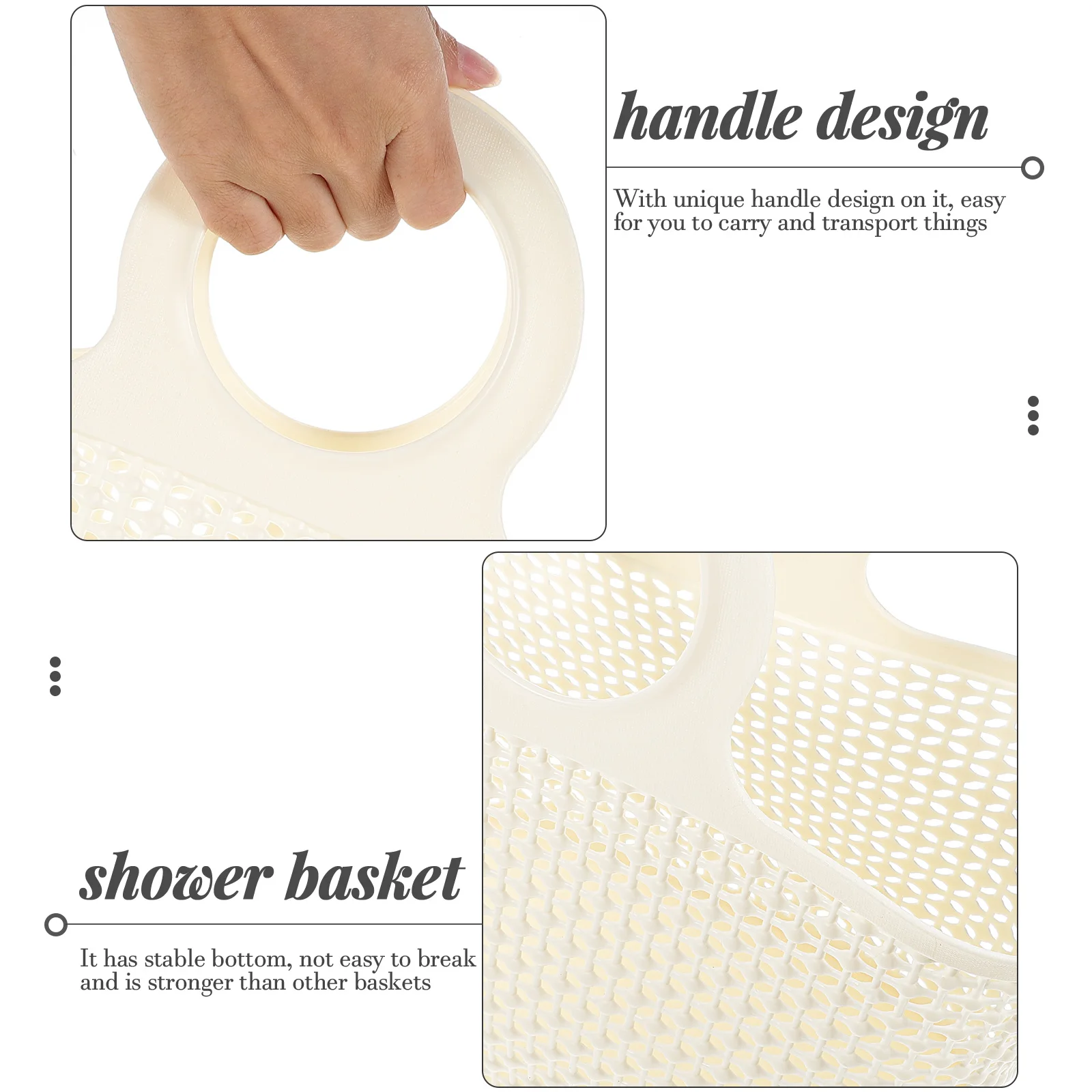 

2Pcs Shower Storage Rack H held Toiletry Basket held Toiletries Basket Large Capacity Bathroom Supplies