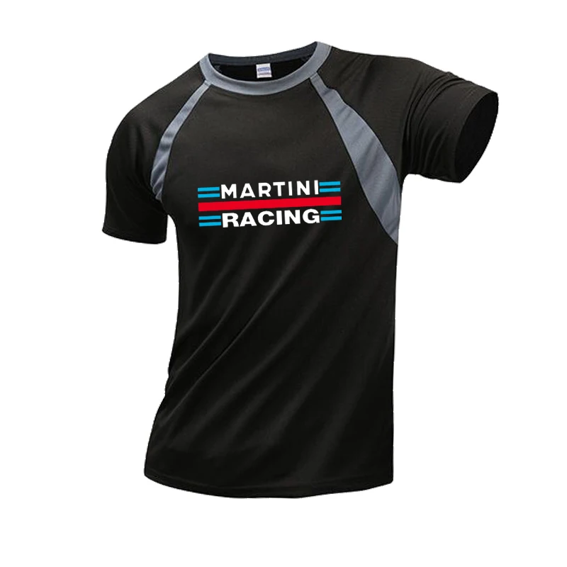 2024 Oversized T-shirt y2k top Martini racing print Summer Fashion men's short sleeve fitness jogging fast drying men's T shirt