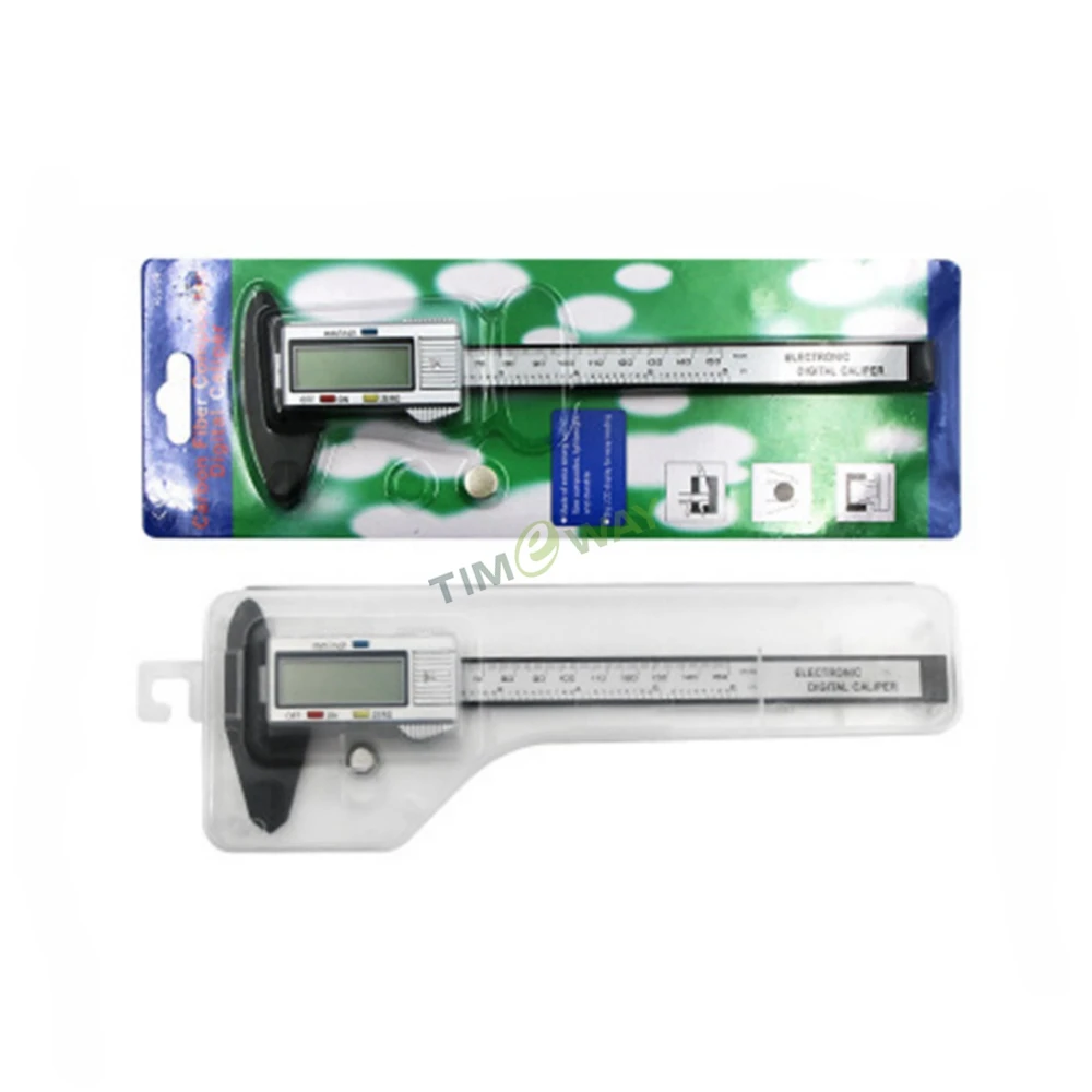 Electronic digital display 0-150mm high-strength plastic carbon fiber metric vernier calipers