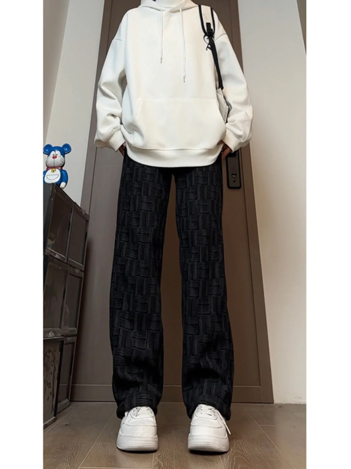 

Вельветовые прямые брюки Bla, мужские осенне-зимние модные брендовые спортивные штаны Haome, высококачественные спортивные штаны, американские повседневные брюки...