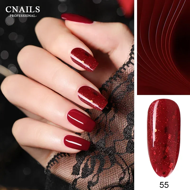 Nail Gel Polish Red Series Soak Off  Semi Permanent Base Coat Varnish Gel Ongle UV LED Nail Gel Lacquer Nail Art Decorations