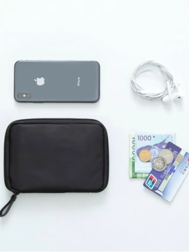 Bolsa de pasaporte de viaje de negocios para hombre, de gran capacidad estuche rígido, bolsa de almacenamiento de porte carte carteira, billetera para tarjetas