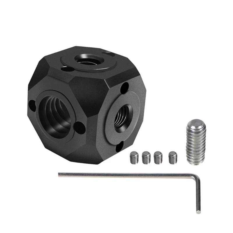 T3LB Portable Joint Wear Resistant Magics Cubic Mount Alloy Swivels Adapter for Easy Storage and Transport