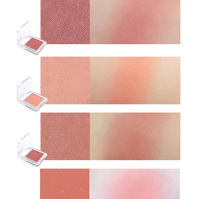 Palette de fards à joues en poudre pour femmes, 5 couleurs naturelles, fard à joues nourrissant, contour du visage, pêche, outil de maquillage cosmétique, 256