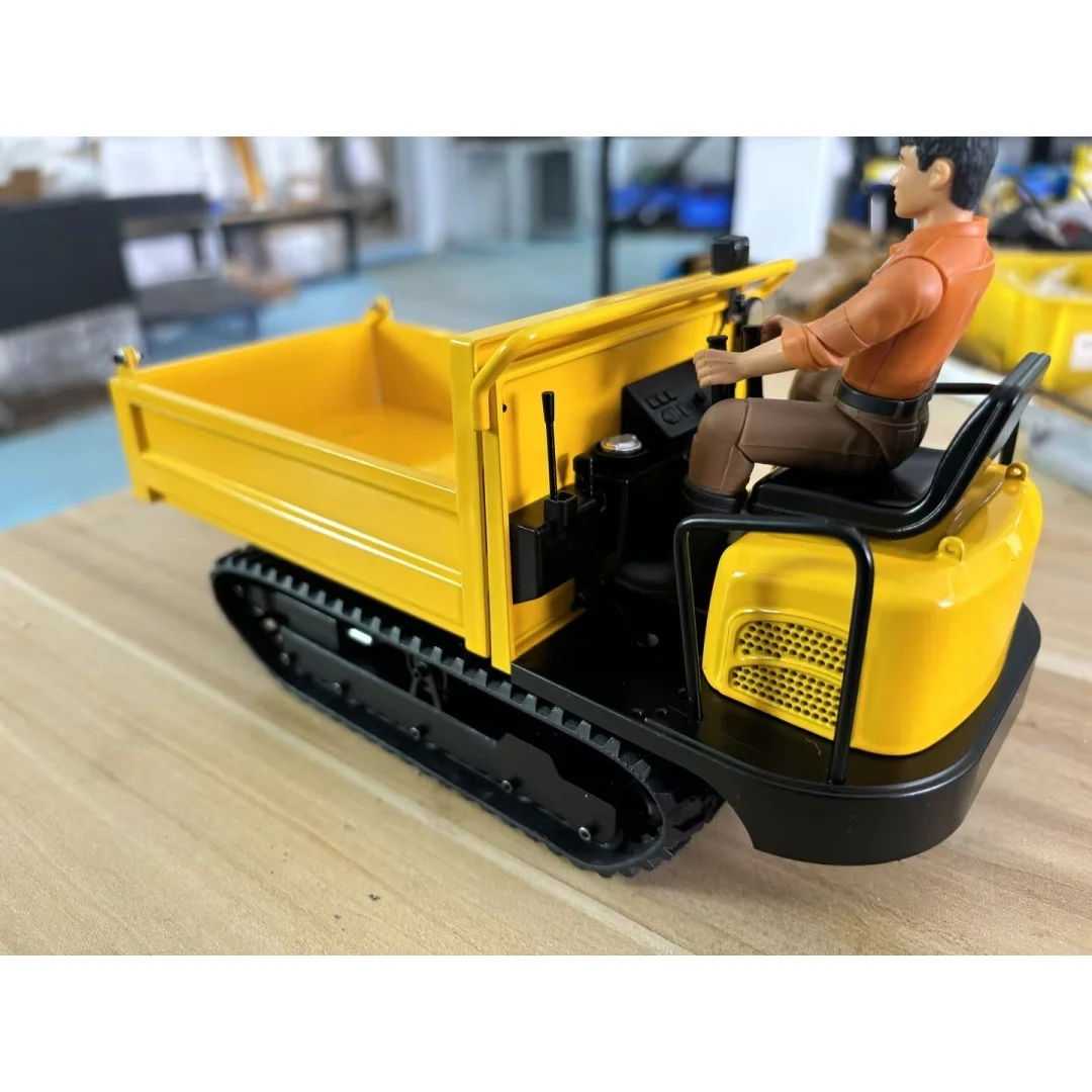 RTR 新型 1:14 RC 油圧式クローラ運搬車 トラック C12R ラジコン メタルダンプカー モデル コンパクト工事現場機械 大人向けおもちゃ