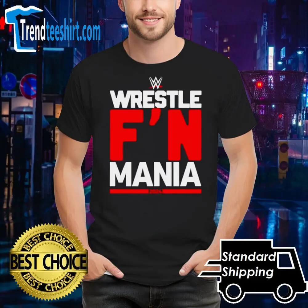 Wrestle Fn Mania 2024  Anime Graphic T-shirts unisex Short Sleeve Tees Vintage High Quality 100%Cotton