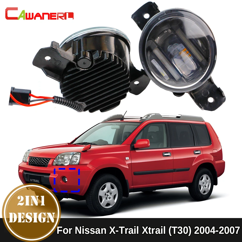 

2 Pieces 36W Car Front Bumper LED Lens Fog Light with Daylight DRL H11 12V For Nissan X-Trail Xtrail T30 2004 2005 2006 2007