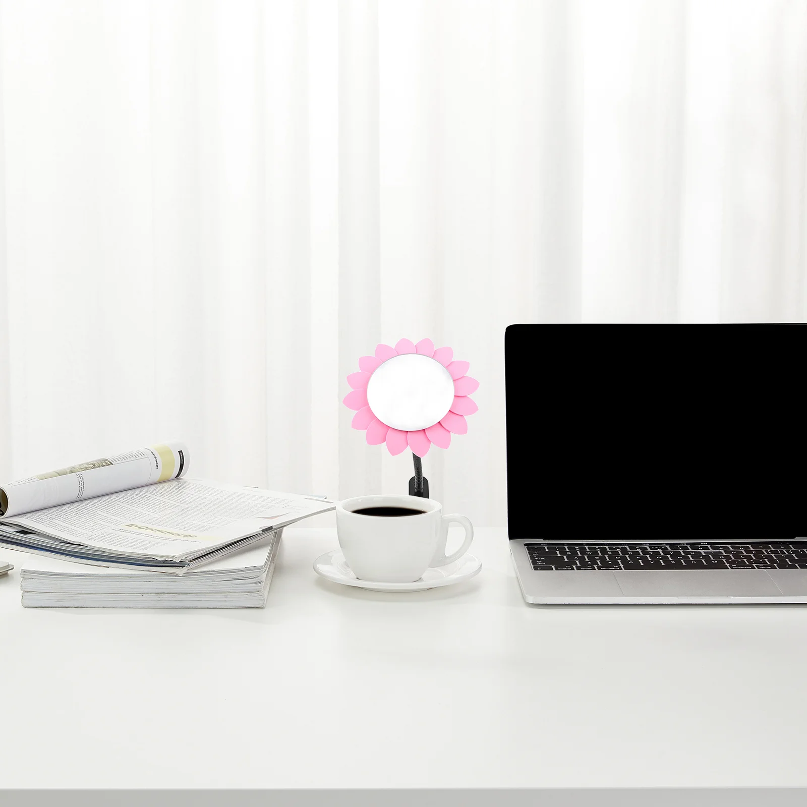 

Anti-Peeping Desktop Makeup Mirror High Definition Reflection Compact Personal Mirror for Office Cubicle Tabletop Vanity Use