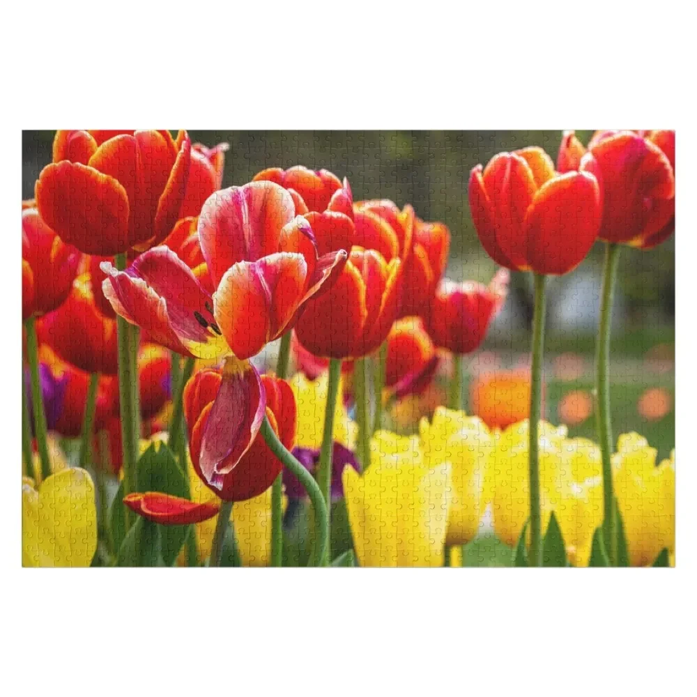 

Tulips 2020 Jigsaw Puzzle Personalised Custom Name Child Toy Adult Wooden Personalized Gift Puzzle