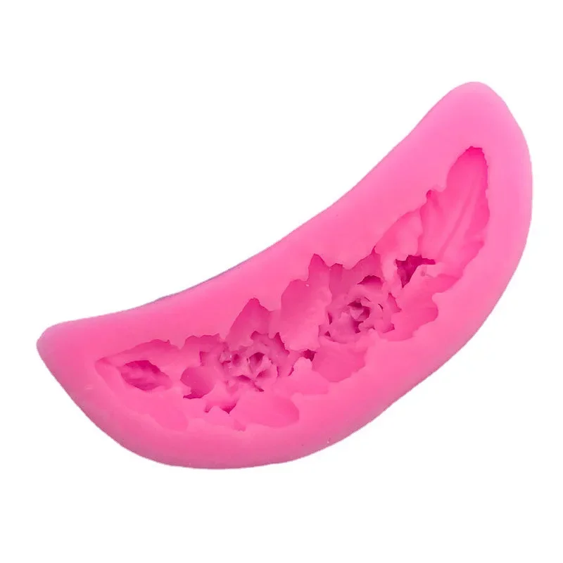 DIY باقة ريشة قالب من السيليكون الخبز الشوكولاته فندان العفن جارلاند كعكة المحيطة قالب الزخرفية