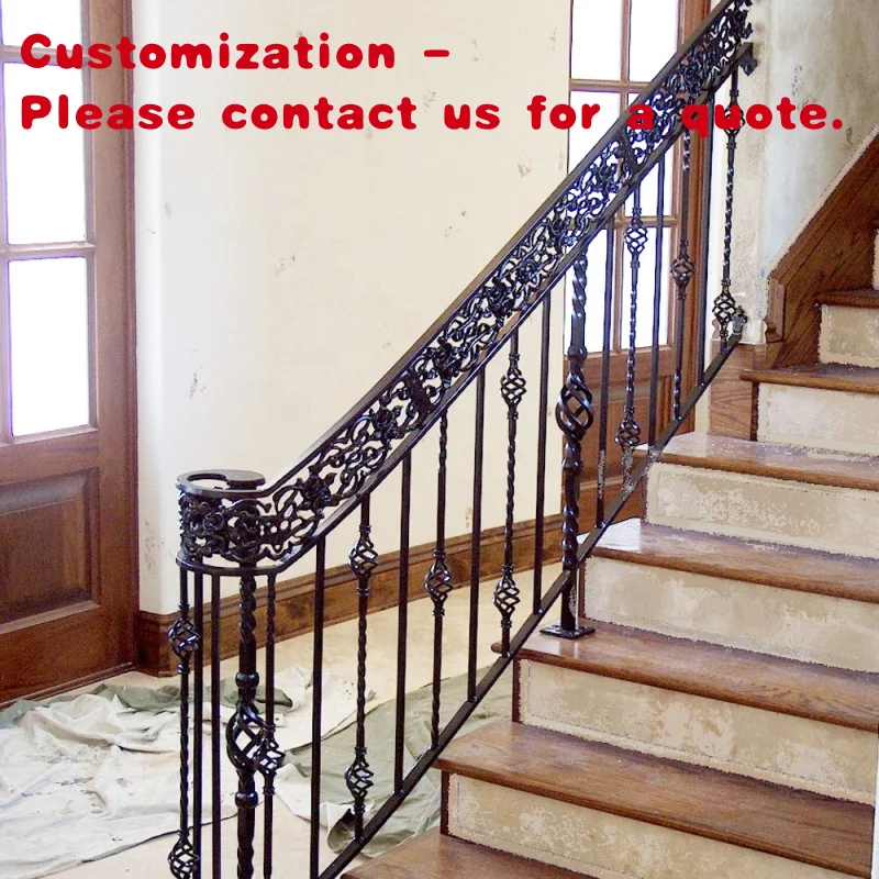 custom.GreatWall Aluminum Exterior Handrail Home Indoor Stair Railings Modern