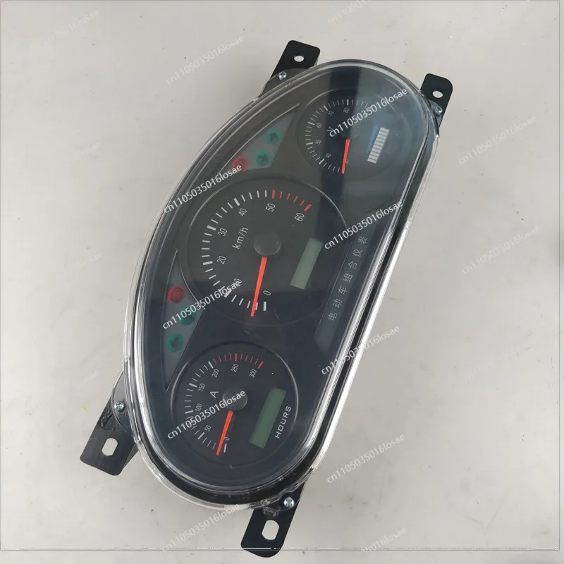 For Four-wheeled Electric Sightseeing Car Patrol Car Speed Mileage Power Combination Instrument