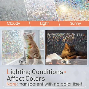 Datenschutzfilm Rainbow Movie Fenster ADERE 3D Dekorative Fenster Vinyl Vitals Abziehbilder des statischen Fensters Adree Aufkleber Fenster 12 Hauptverkaufsaufkleber Arco Iris Fenster - №5