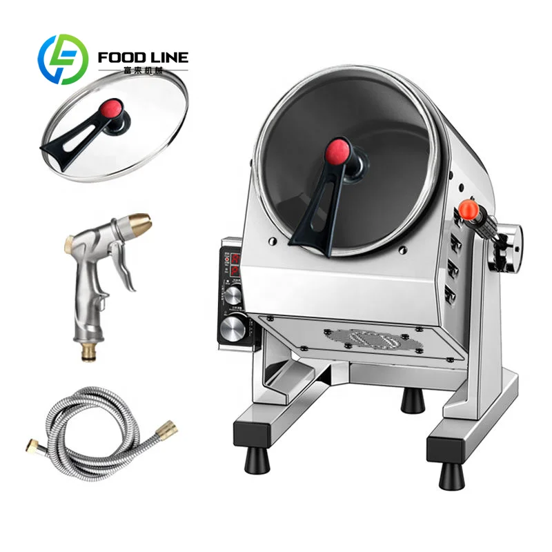 Customized size Intelligent commercial automatic cooking robots, electric cooking, gas cooking