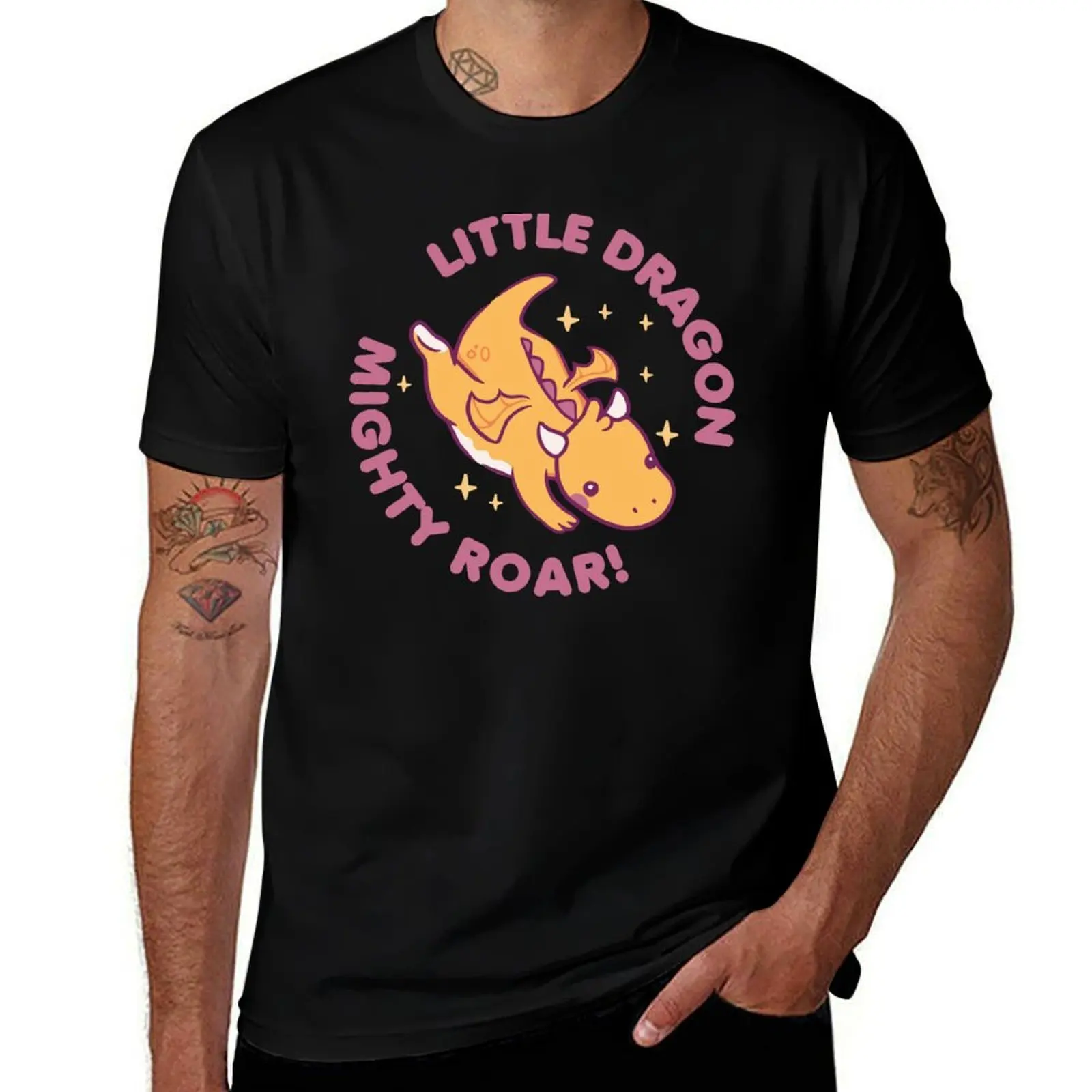 

T-Shirt t t quality high Roar Dragon graphic man shirt Little shirts luxury brand Mighty Dragon Baby man