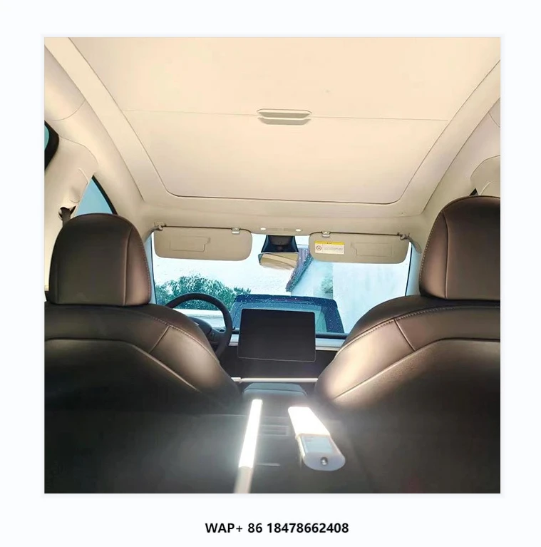 

Lursk Car Sunshade Sunroof Upgrade Ice Cloth Buckle Sun Shades Glass Roof Front Rear Skylight Sun Visor for Model 3/y