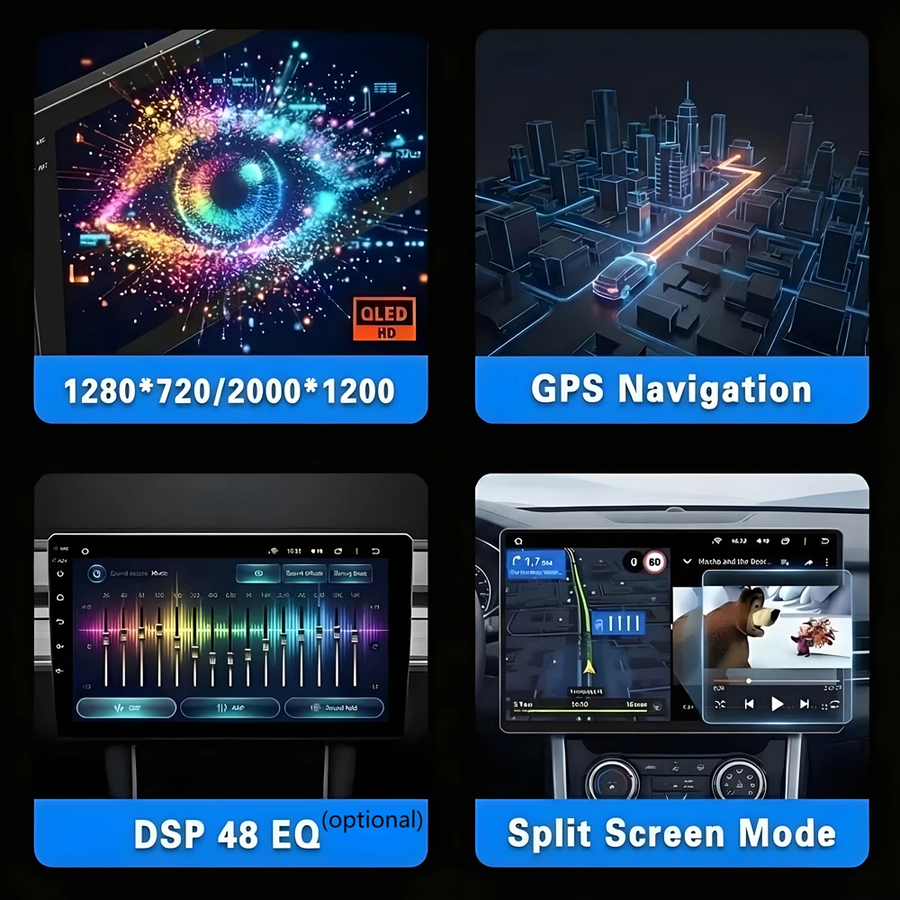 Plug and Play Android 16 Car For Mitsubishi Eclipse Cross 2017 - 2021 Touchscreen Radio with Wireless Carplay GPS Navigation HDR