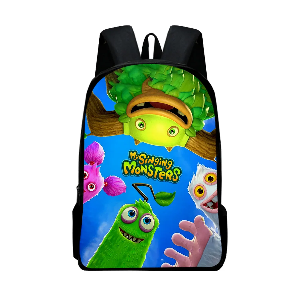 

Popular Youthful my singing monsters Student School Bags Notebook Backpacks 3D Print Oxford Waterproof Boys/Girls Travel Bags