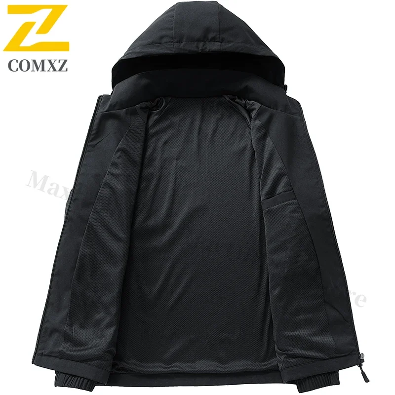 Men Sportswear Sets Spring Autumn 2025 Jogging Tracksuit Hooded Jacket+Pant Sweatsuit Junior Men's 2-piece Outdoor Running Sets