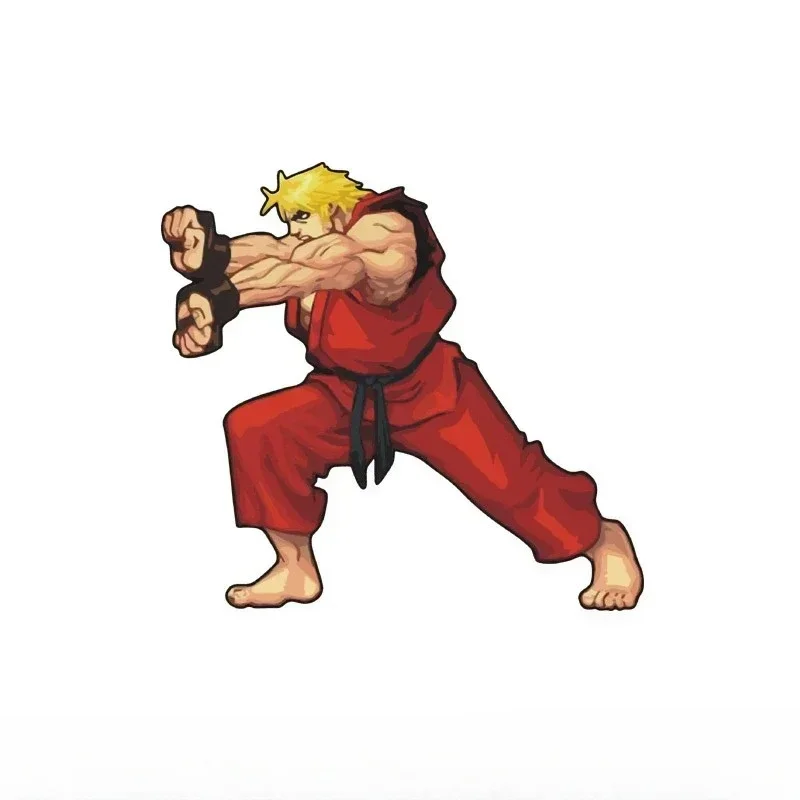 مضحك الإبداعية شارع ممر لعبة ريو كين الماجستير سيارة ملصق استخدام دراجة نارية الثلاجة ملصق حائط من الفينيل الديكور #6