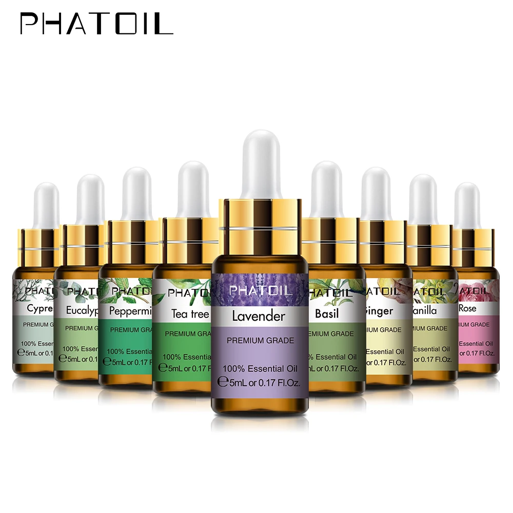 PHATOIL 5ml jaśminowe olejki eteryczne czyste naturalne goździk waniliowy eukaliptus bazylia pomarańczowy cynamon olejki cytrynowe do dyfuzora