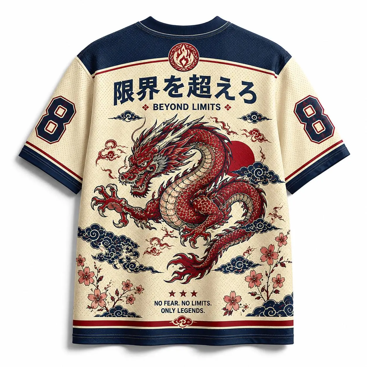 2627 Neues Unisex-T-Shirt mit Drachenwellen-3D-Druck, Retro-Orientmythos-Kreatur-Grafik, lässiges Streetwear-Oberteil mit kurzen Ärmeln – Detail 9