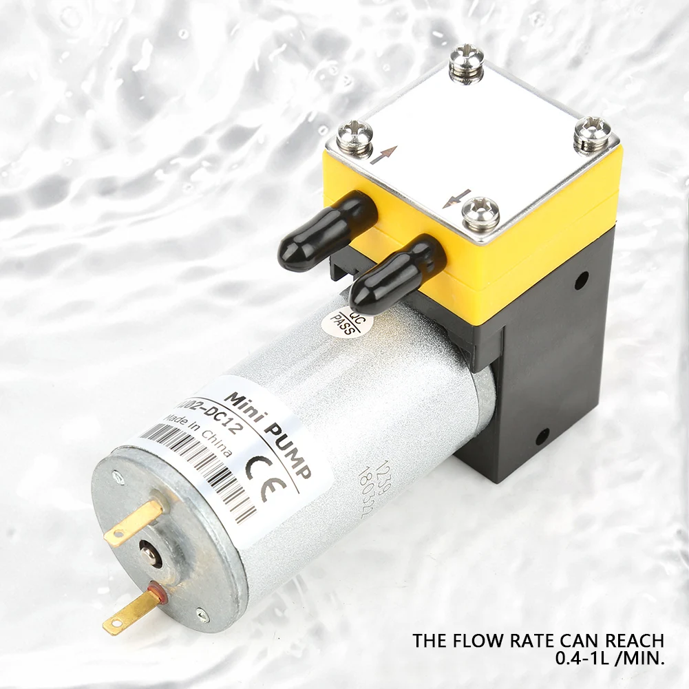 12V 0,4-1L/min elektrische motor membraan vacuüm zelfaanzuigend zelfaanzuigend membraan