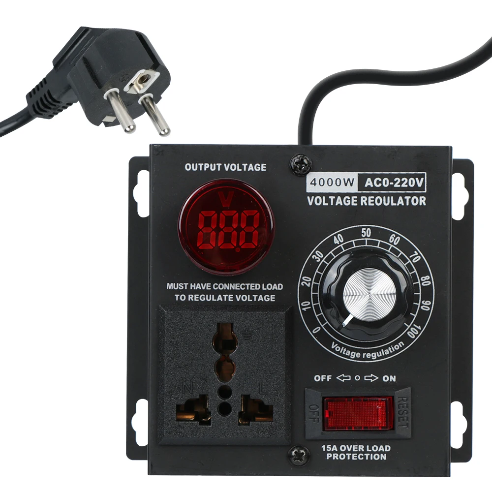 

Кремниевая электроника для освещения, скорости, температуры, напряжения переменного тока, 220 В, 4000 Вт, регулятор напряжения высокой мощности, регулятор переменного напряжения