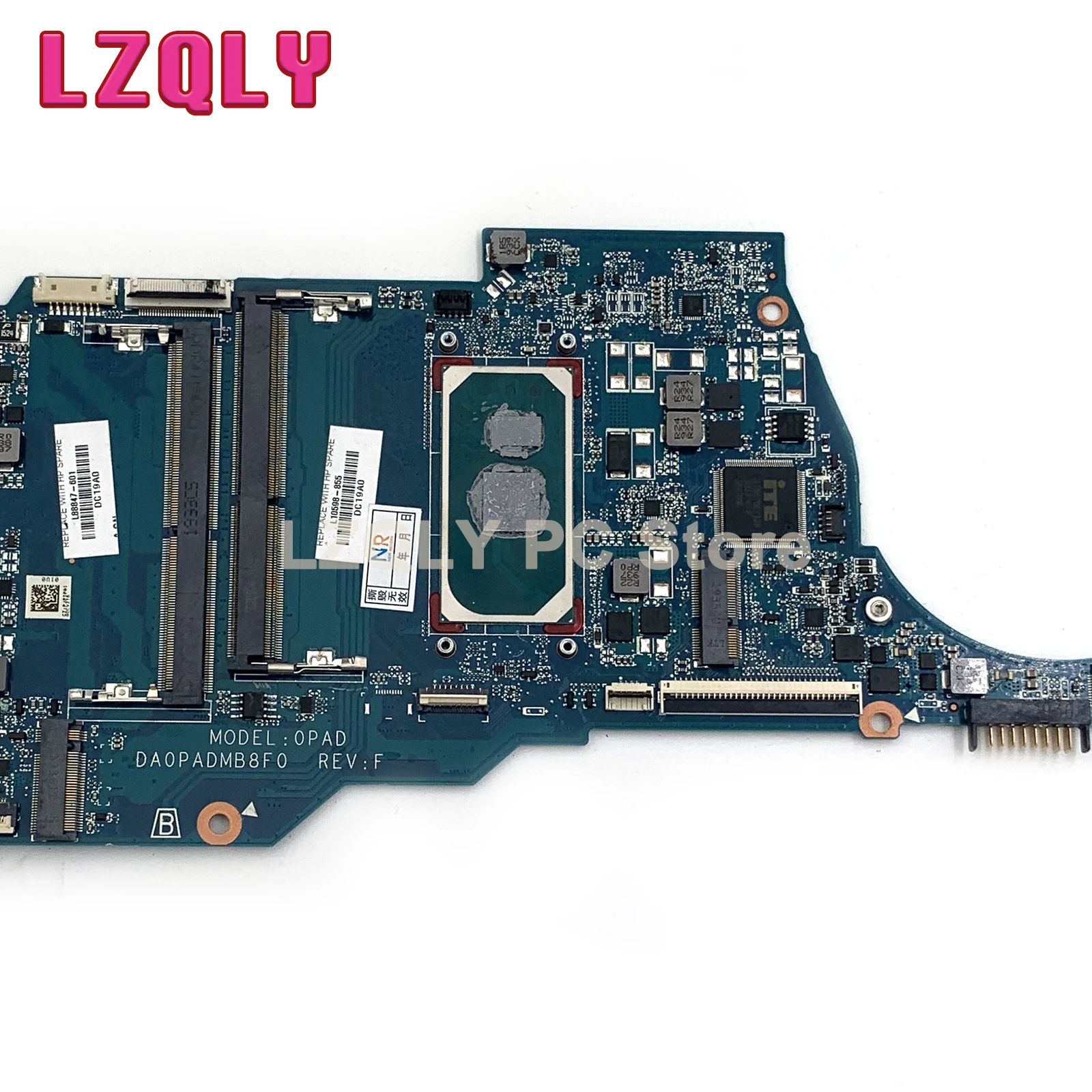 Para hp 14-dq 14s-dq notebook mainboard portátil da0padmb8f0 L88847-601 L88848-601 i3 i5 10th gen placa-mãe completa testado