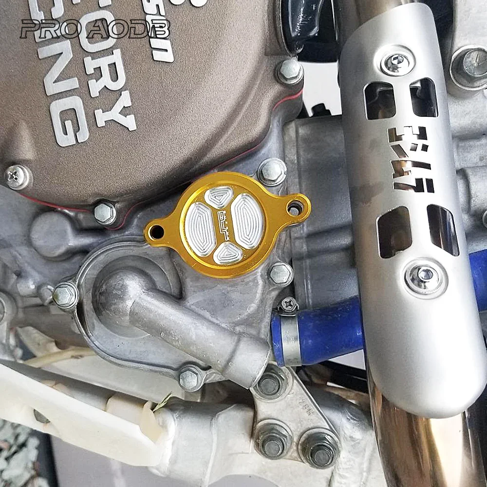 Для Suzuki RMZ250 RMZ450 RMX450Z RMZ 250 450 2016 2017, аксессуары для мотокросса, алюминиевая крышка масляного фильтра двигателя с ЧПУ, крышка