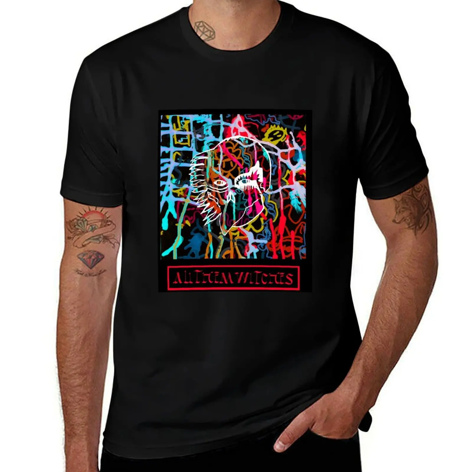 All Them Witches Essential ALL THEM WITCHES T-Shirt Work Daily Short Sleeve Top T-Shirt